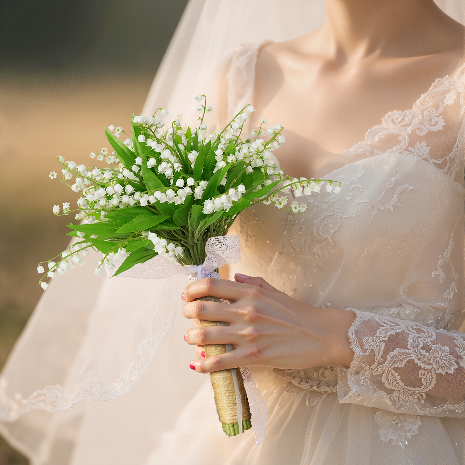 Uflower White Series With Greenery Bride Bouquet Wrist Corsage Groom Boutonniere Wedding Event Supplies